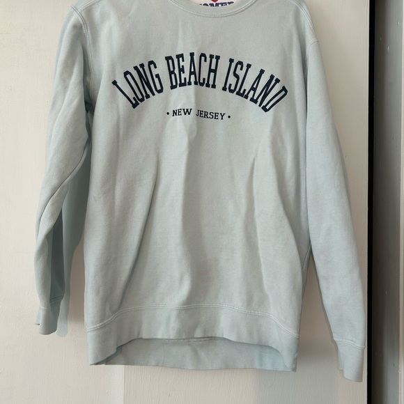 Comfort Colors Light Gray Long Beach Island Sweatshirt - Picture 1 of 1